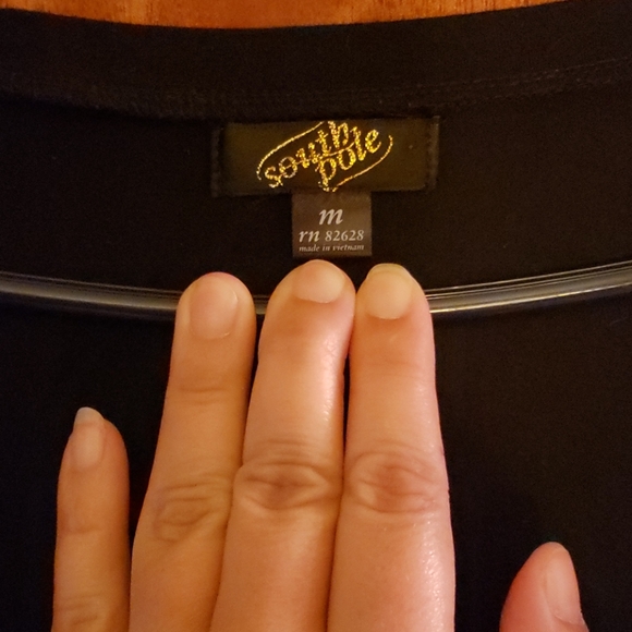 Vtg SOUTH POLE V-NECK TEE SHIRT - Picture 4 of 5